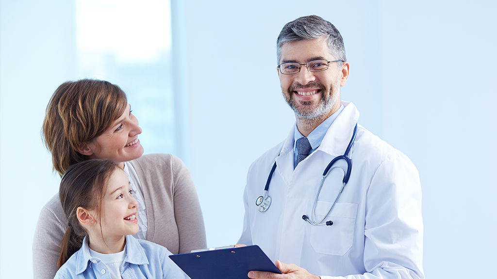 A clean and modern medical clinic interior.